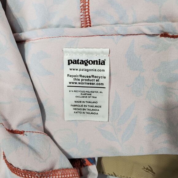 Patagonia Mens Planing Board Shorts Stretch Size 38 Fiber Floral Mellow Melon - Picture 8 of 13